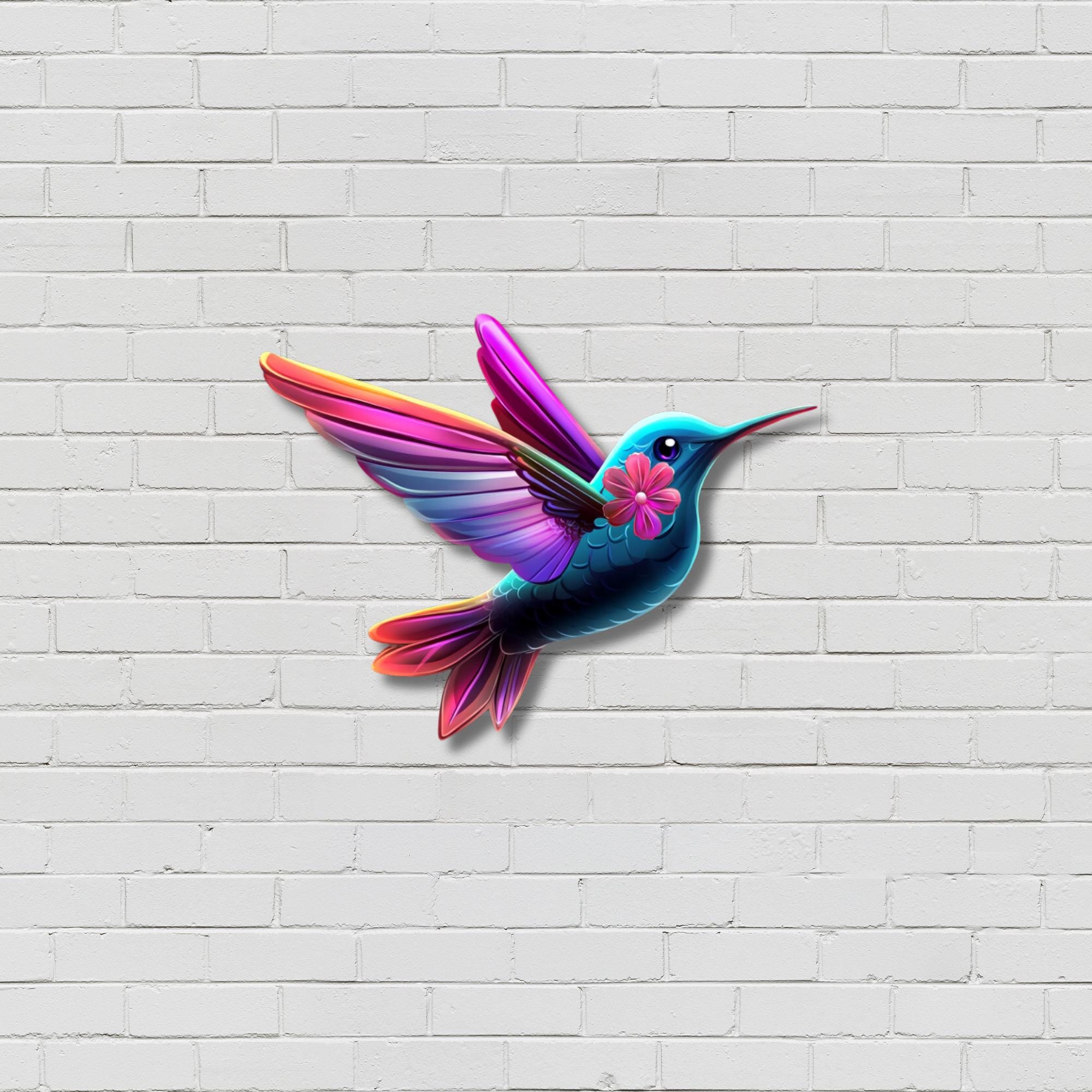 Metall-Blechschild 30x40 Cm – Mit Kolibri, Schmetterling & Biene, Retro-Design, Wetterfest, Für Garten & Wohnung