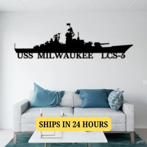 Custom US Navy Ships Metal Sign, Navy Veterans Gift, Navy Gifts For Men, Fathers Day Gift For Navy Dad, Battleship Metal Sign, Personalized