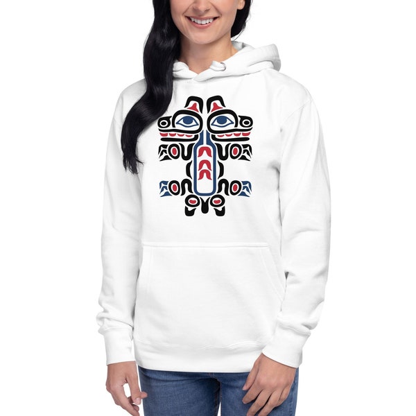 Haida Indian totem Unisex Hoodie/ Totem art