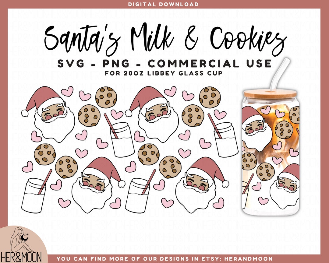 Santa’s Milk and Cookies SVG Santa Svg Christmas Svg - Etsy UK