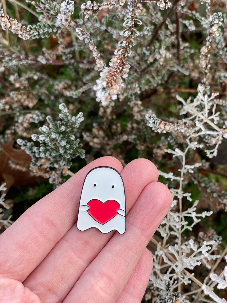Ghost Hug Pin Badge Ghost Ghost Hug Love You Miss You Pin - Etsy