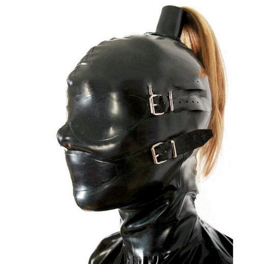 Rubberfashion latex gag - mouth gag with mouth lining - SM gag with he –  JUPUDA
