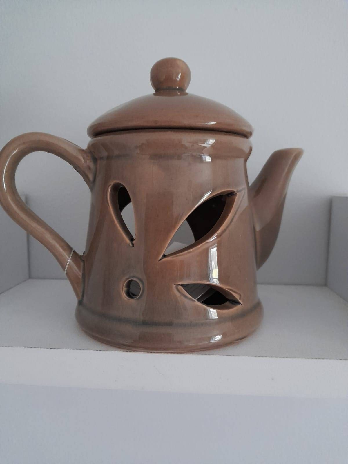 Teapot Wax Melter Oil Burner Gift Tea Lover Shabby Chic Etsy