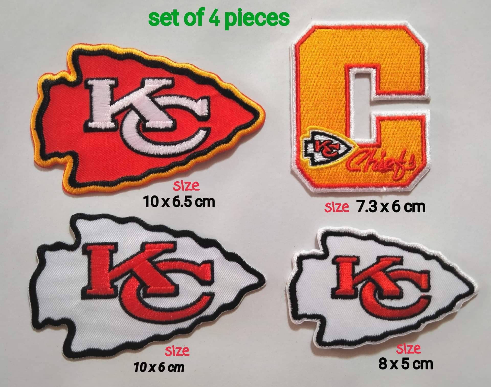 Kansas City Chiefs Sport Logo Patches Embroidery Iron on Sew Etsy