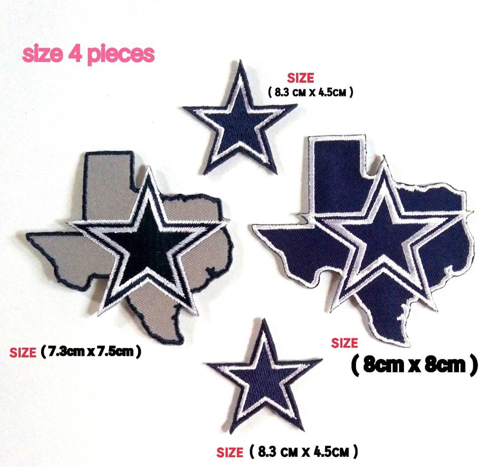 Dallas Cowboys Sport Logo Patches Embroidery Iron on Sew on. Etsy