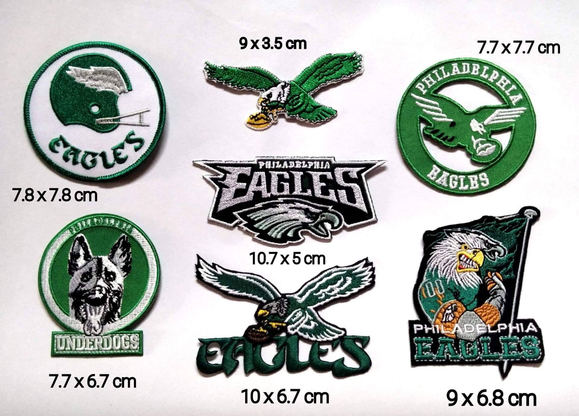 Philadelphia Eagles Sport Logo Patches Embroidery Iron on Etsy