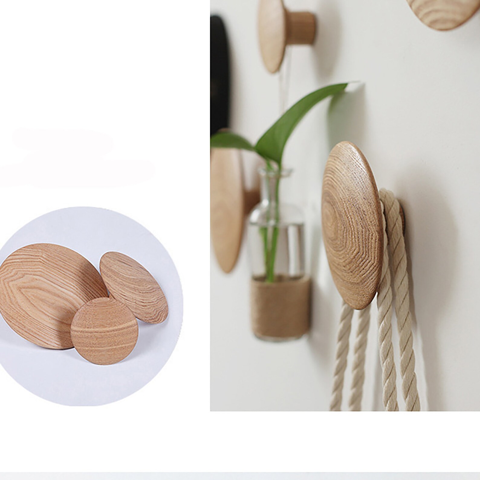 Modern Mushroom Wall Hooks Solid Wood Decorative Wall Hooks Etsy Ireland