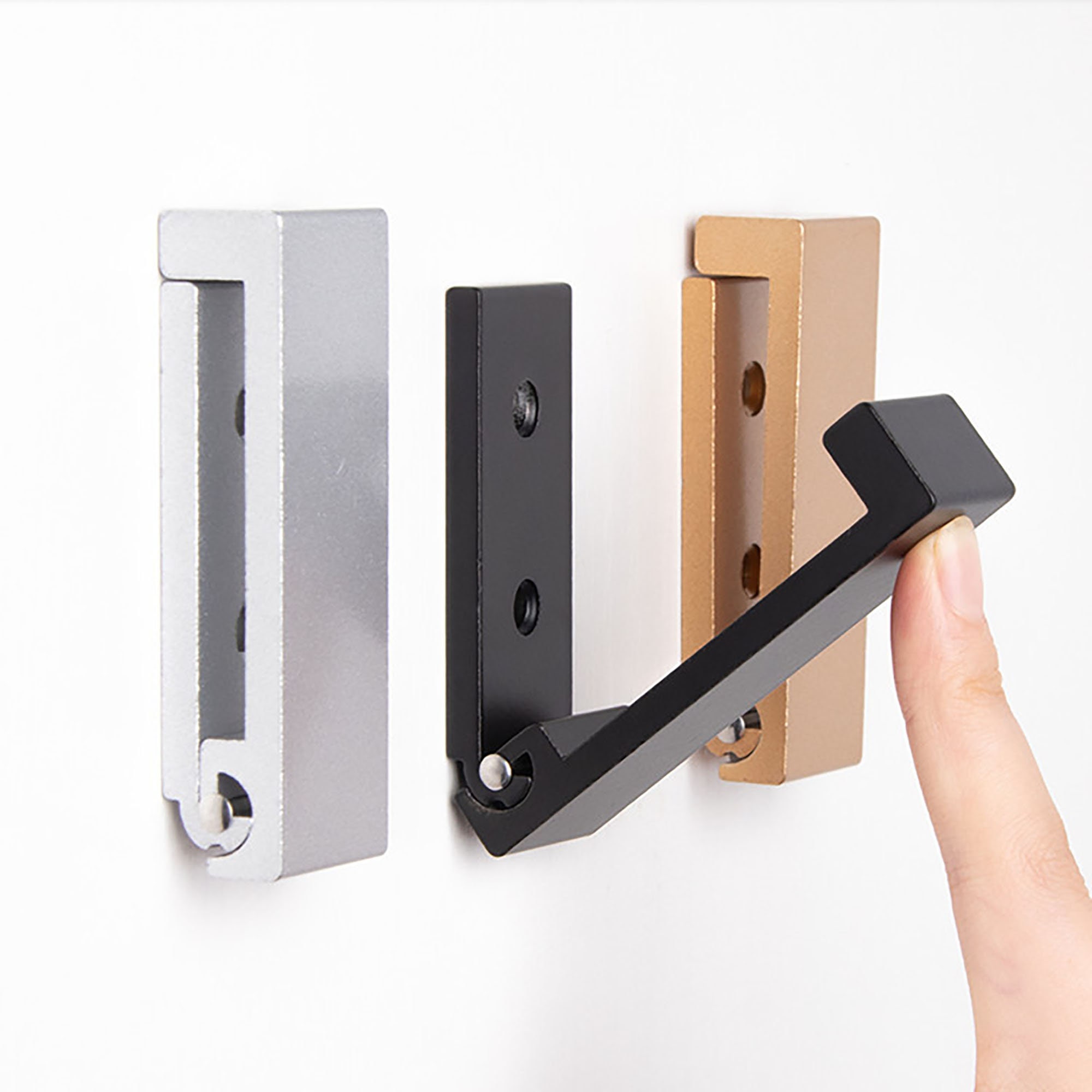 Heavy Duty Invisible Hooks Decorative Aluminum Hooks Folding Etsy