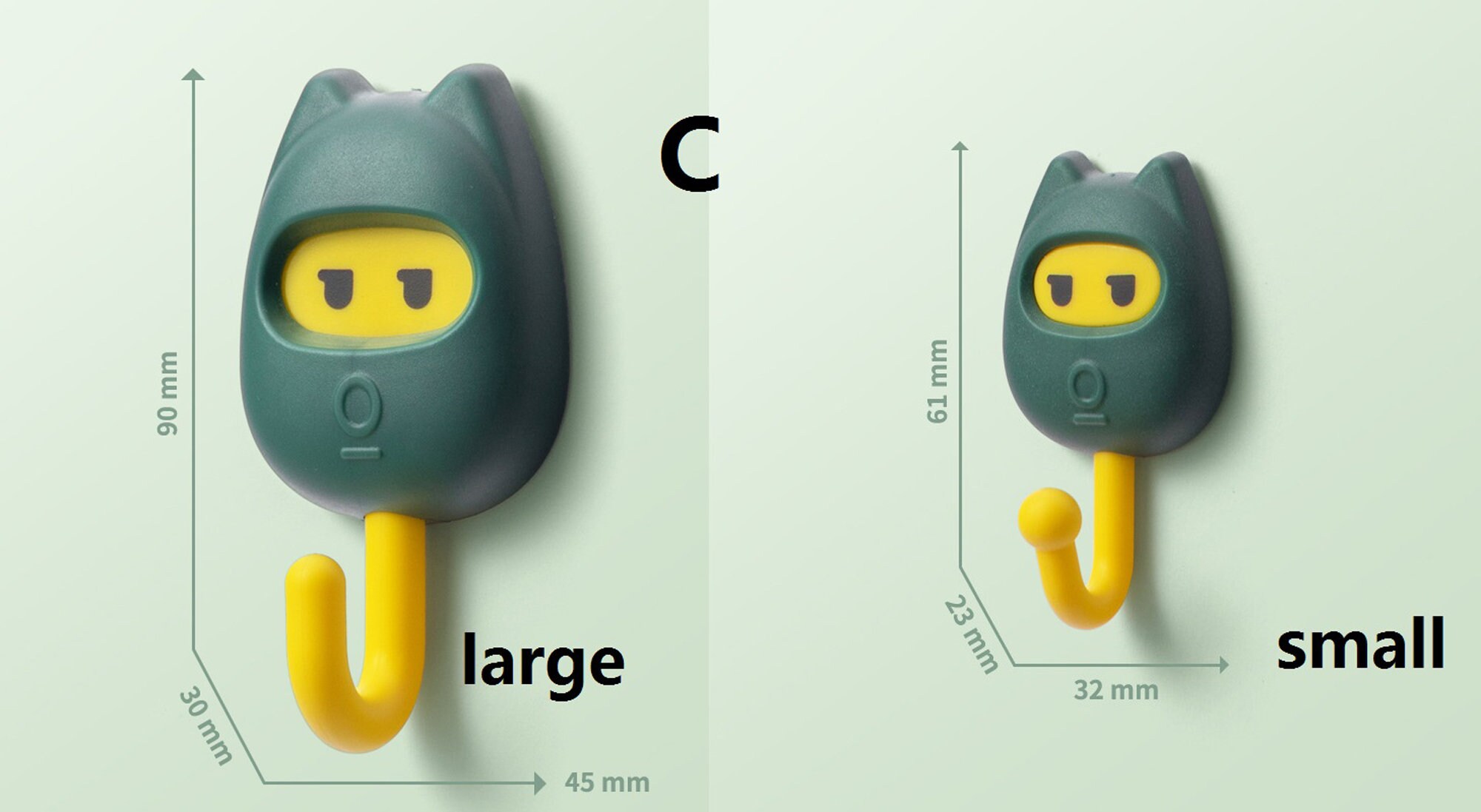 3pcs Creative Hook Cat Face Hook Cute Hooks Nursery Etsy