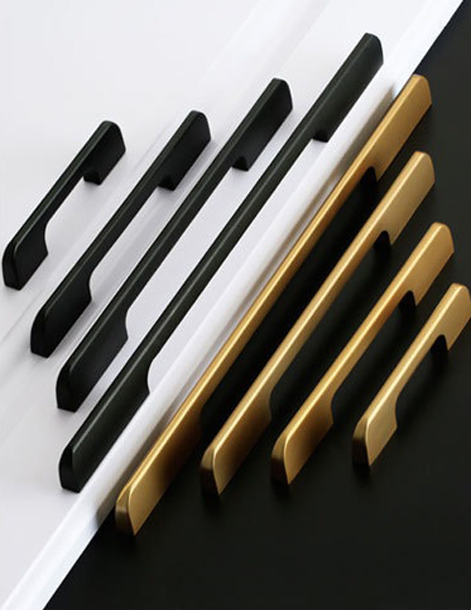 Praktische Griffe Gold Schubladengriffe schwarze | Etsy