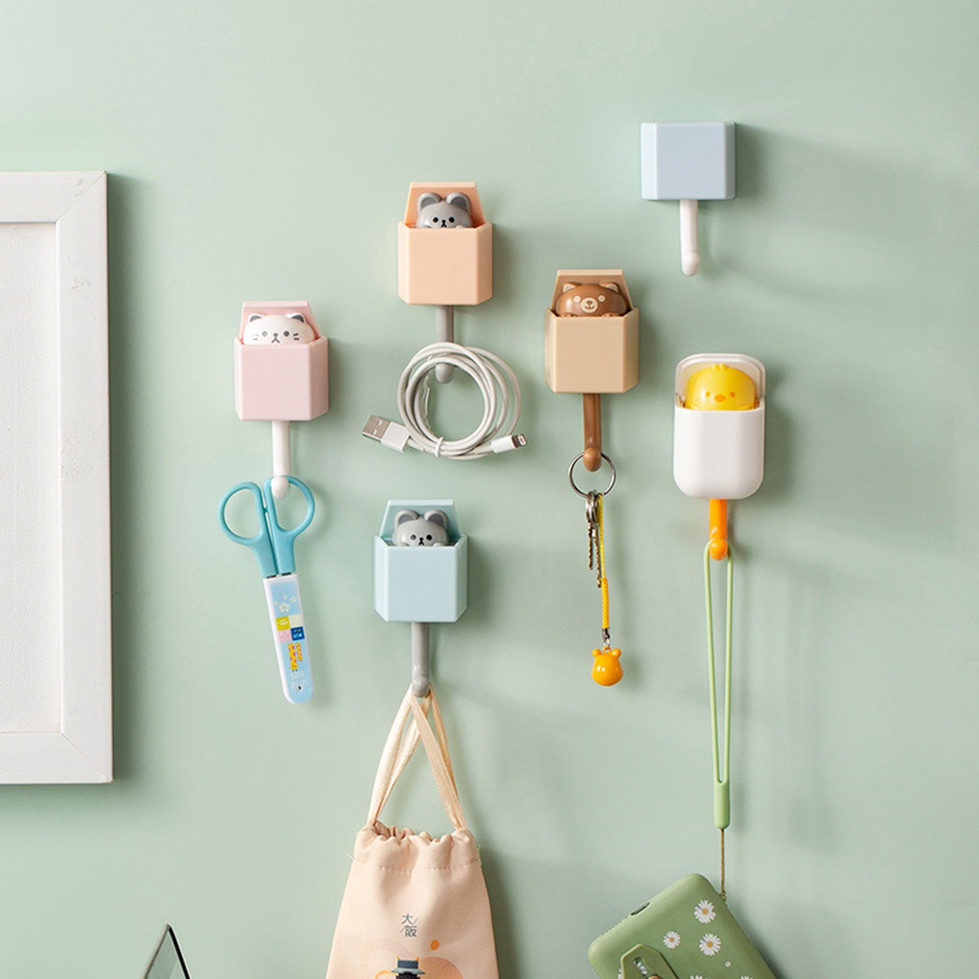 Creative Cute Bedroom Cat Hook Door Back Hooks Traceless - Etsy