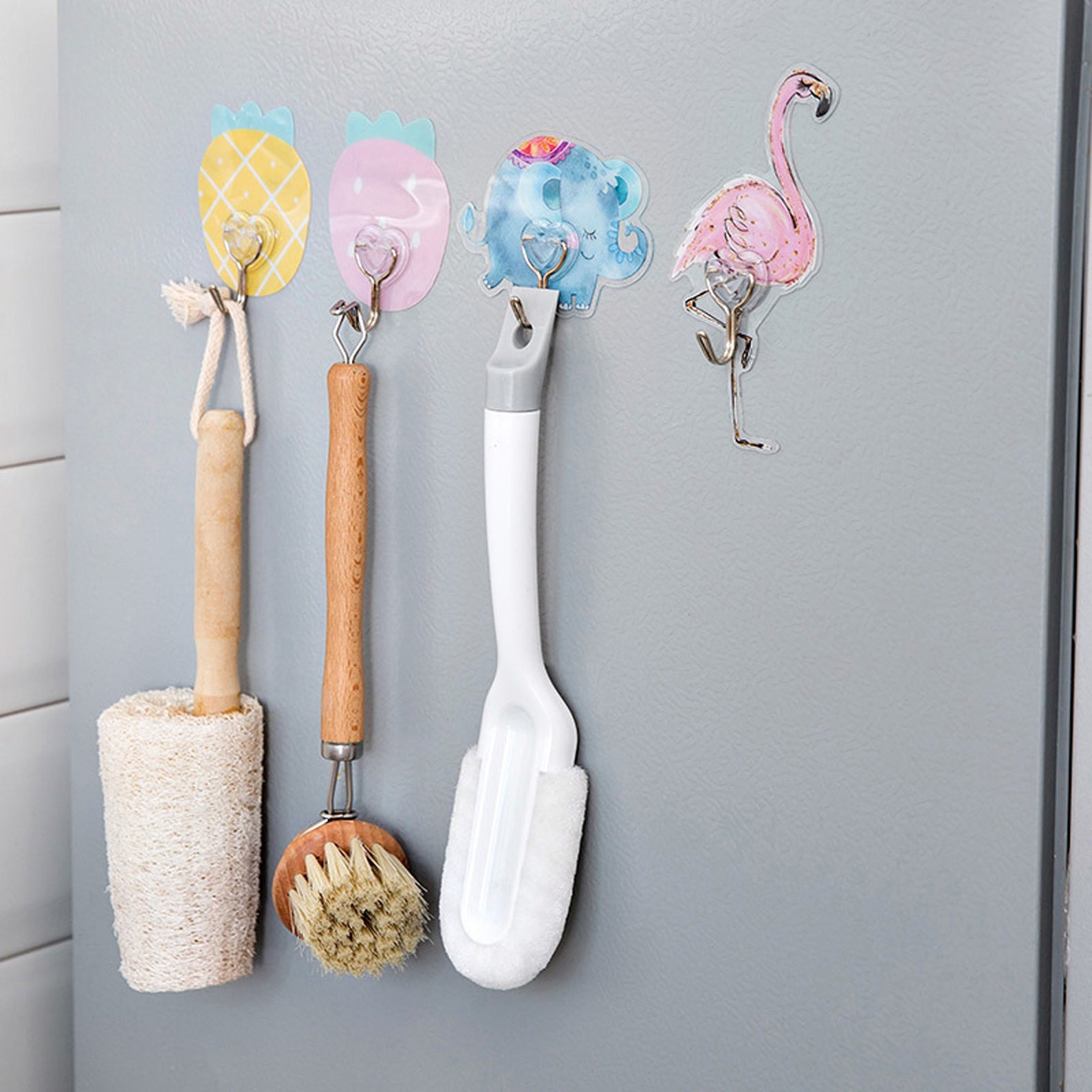 Cartoon Hook Strong Adhesive Hook Cute Hooks Wall Etsy
