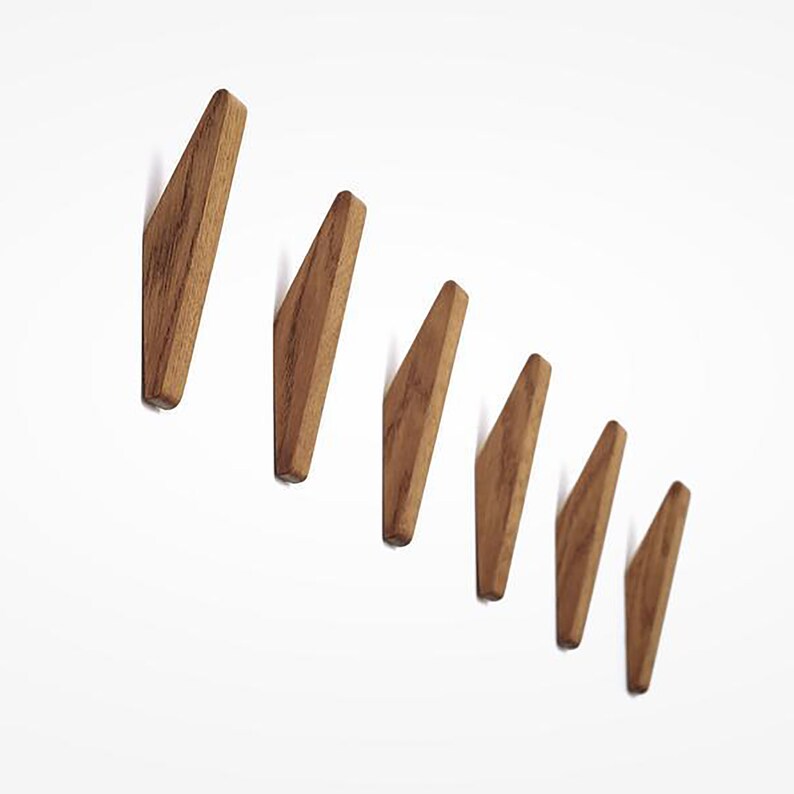 Nodic Creative Solid Wood Hook Oak Wood Wall Hook Coat Hook Etsy