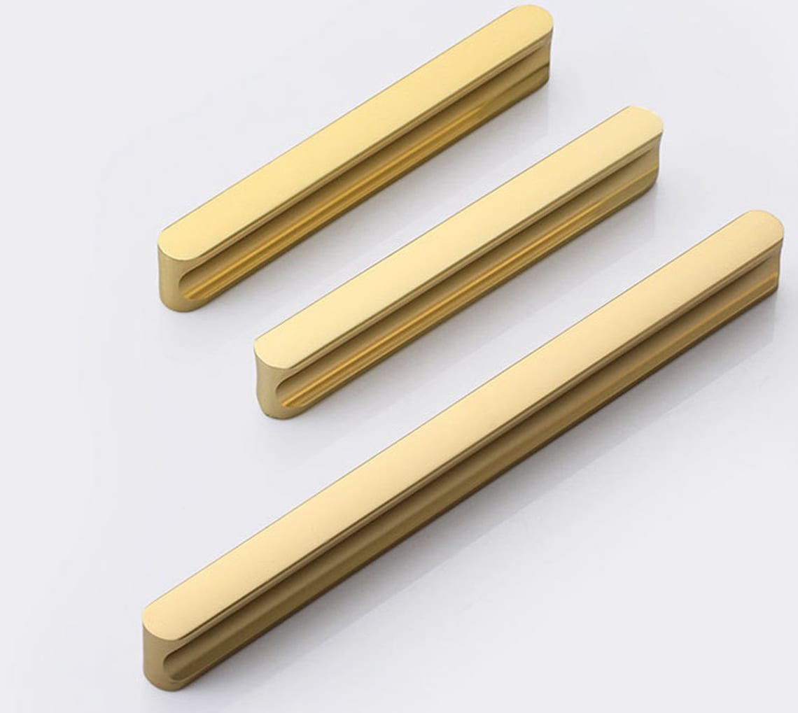 Modern Minimalist Handle Wardrobe Handle Golden Handle Etsy