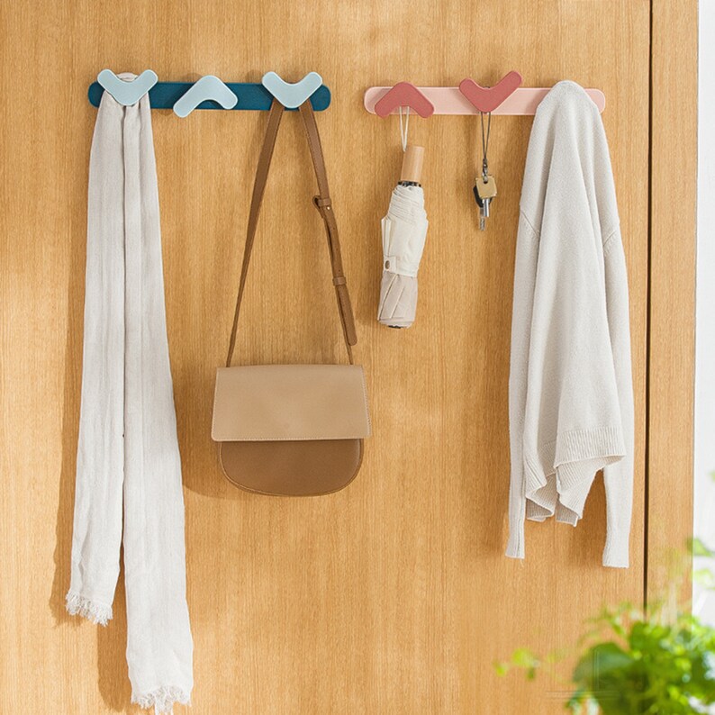 Pink Hook Color Hook Sticky Hookheavy Duty Hooks Creative Etsy