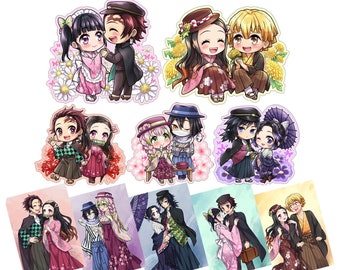 KNY Taisho Couple Acrylic Charms Standee