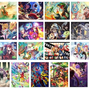 Jeu de cartes postales PKMN