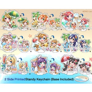 Set - Love Live!xPokemon Acrylic Charms μ&#39;s Summer Ver. [Nearly out of stock]