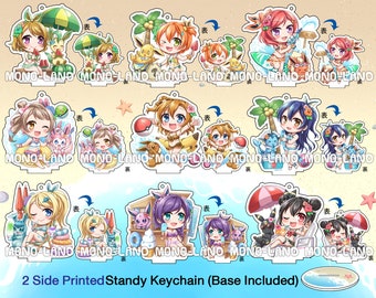 Love Live!xPokemon Acrylic Charms μ's Summer Ver. (Discontinued)