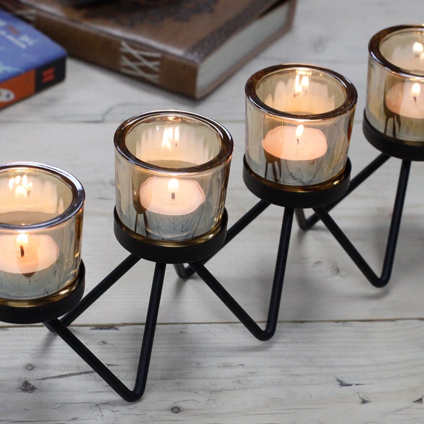Large Black Candle Holder Etsy UK