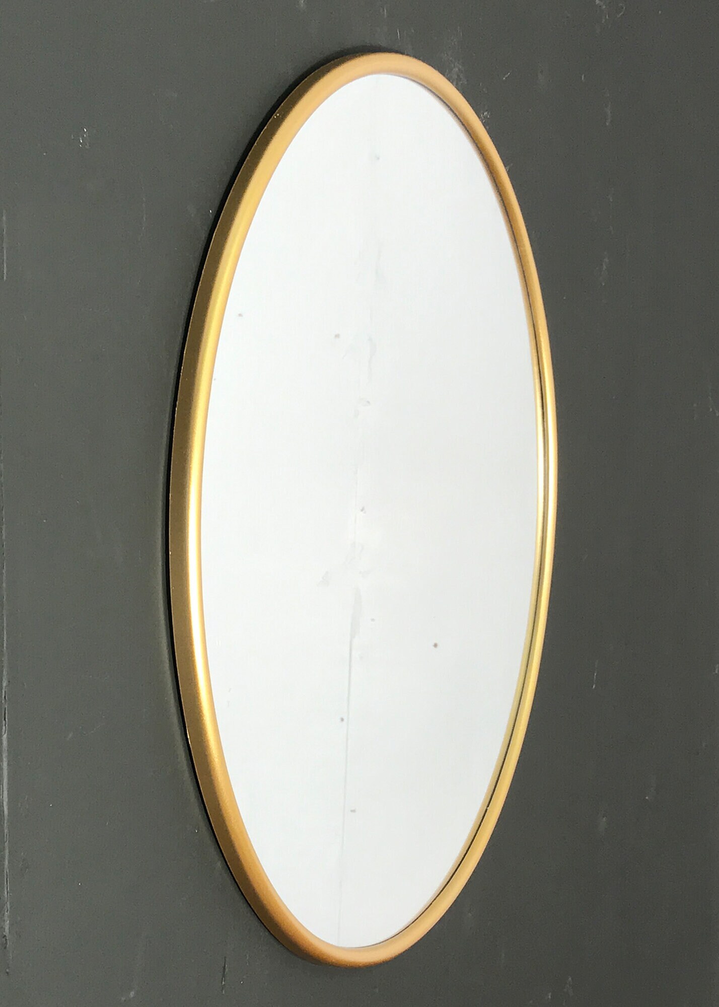 Stunning Simplistic Round Gold Mirror Contemporary Modern Etsy