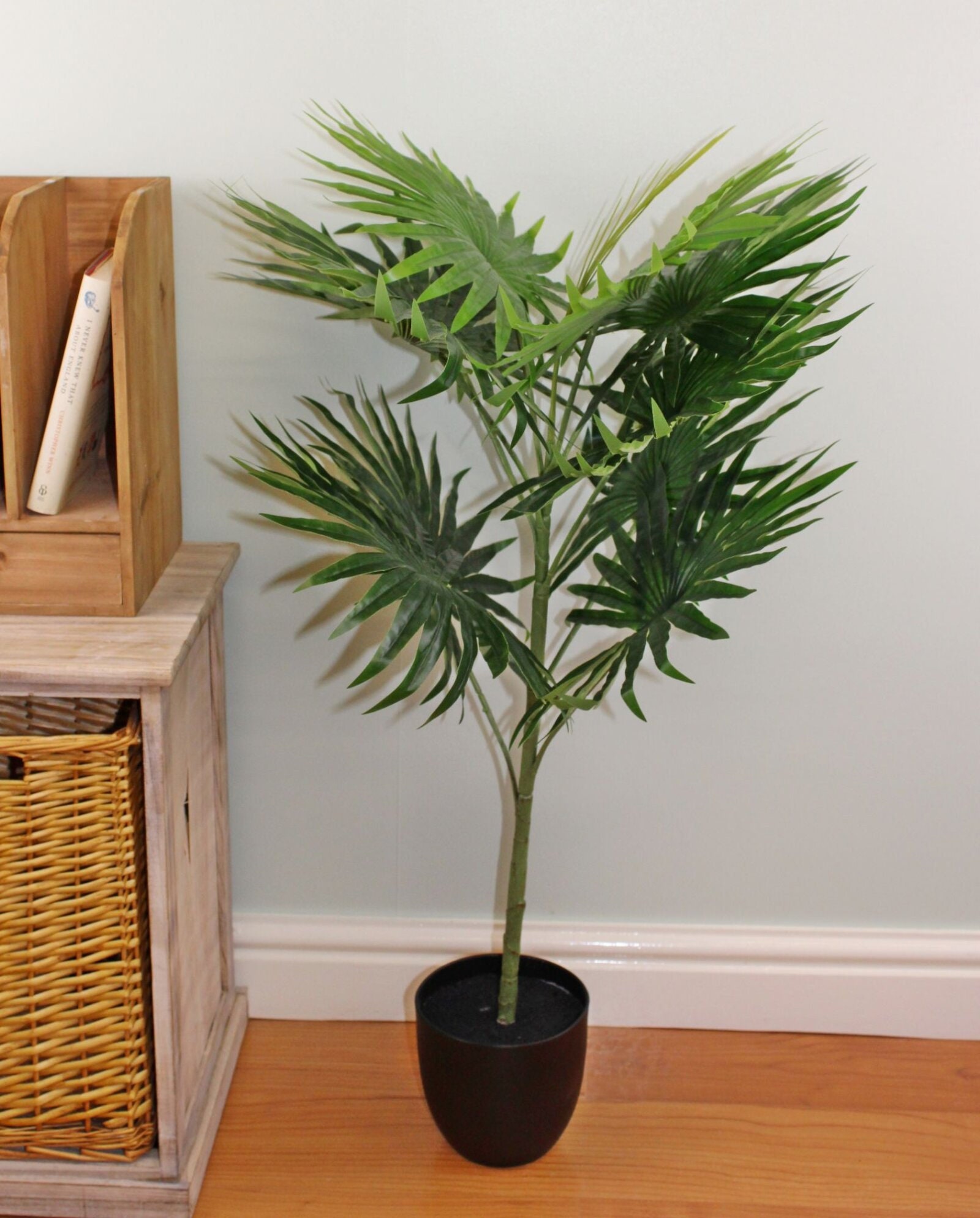 Artificial Fan Palm Tree With 10 Leaves 100cm Artificial Etsy UK