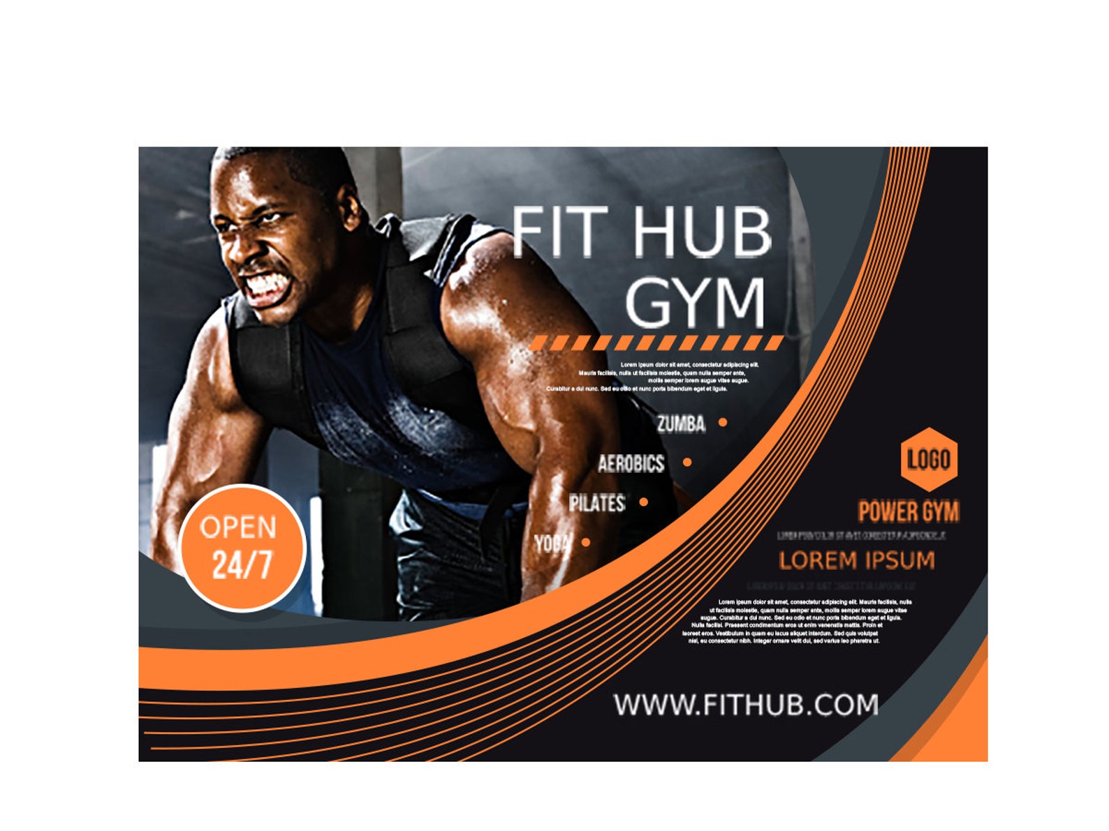 40 off Fitness Hub Banner Gym banner Fitness Banner Etsy