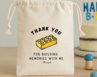 Building Block Party Favor – Personalized Kids Birthday Goodie Bag