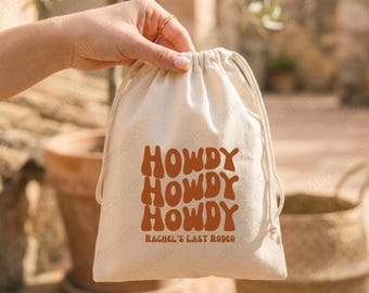 Western Recovery Kit Bags - Bachelorette Party Favors - Hangover Bag for Last Rodeo Bach