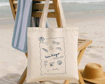 Coastal Bachelorette Party Tote Bag: Beach Bach Party Favors