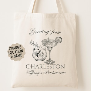 Cadeautje voor een vrijgezellenfeest in Charleston - Gepersonaliseerde draagtas voor een vrijgezellenfeest