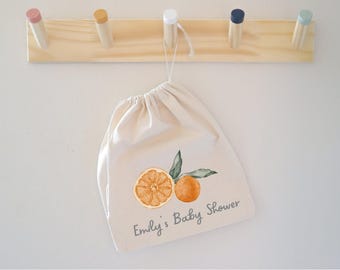 A Little Cutie Favor Bag - Baby Shower Favors - Orange Themed Goodie Bags for Baby Sprinkle