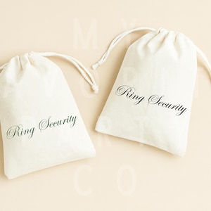 Ring Security Bag: Ring Bearer Proposal Gift