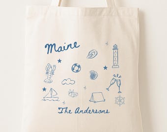 Maine Wedding Tote Bag: Destination Welcome Gift