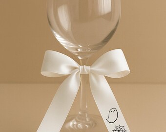 Personalized Halloween Party Favors -  Drink Name Tags for Halloween Parties