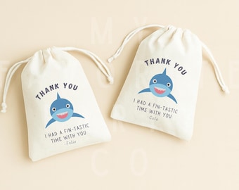 Personalized Baby Shark Birthday Party Bags – Ocean Theme Favor Bags