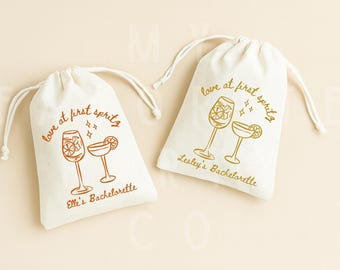 Personalized Aperol Spritz Bags - Bridal Shower Bags - Love at First Party Favors