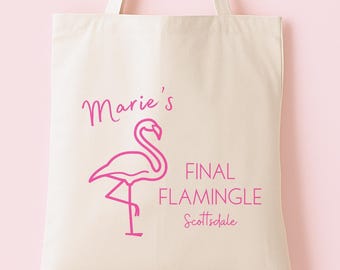 Faveur Flamingle finale | fourre-tout pour célibataire | Cadeau personnalisé pour un week-end EVJF