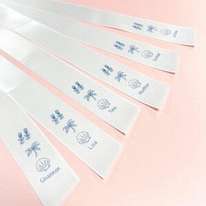 Coastal Bachelorette Party Favor Ribbon Name Tag: Last Toast on the Coast image 6