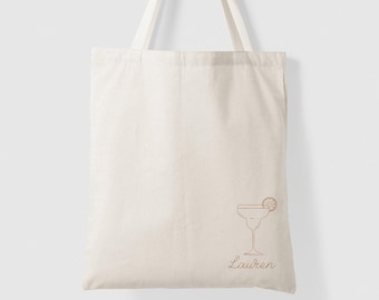 Personalized Margarita Bachelorette Party Tote Bag