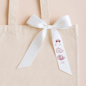 Wine Tasting Ribbon Name Tags - Bachelorette Party Favors - Winery Bach Party Favors