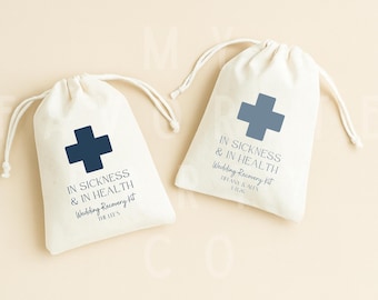 Emergency Hangover Kit Bags - Personalized Wedding Favors - Hangover Bag for Day After Celebration