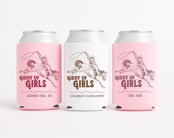 Wild Wild Wife Bachelorette Favors - Bach Party Favor - Western Can Coolers
