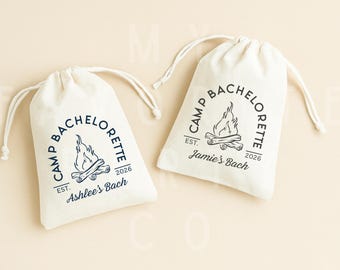 Camp Bach Hangover Bags - Bachelorette Party Favors - Mountain Bach Recovery Kit Bag