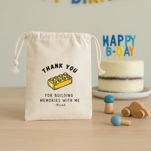 Building Block Party Favor – Personalized Kids Birthday Goodie Bag