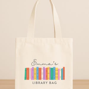 Personalized Library Tote - Gift for Reader or Book Lover