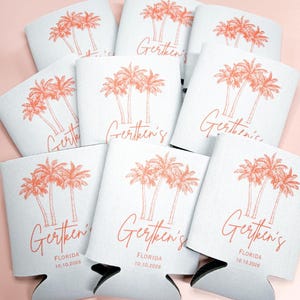 Beach Wedding Can Coolers: Coastal Wedding Favors image 6