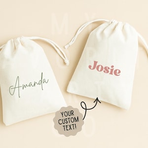 Personalized Name Hangover Bag - Wedding Party Favors - Recovery Kit Bags for Bridal Party