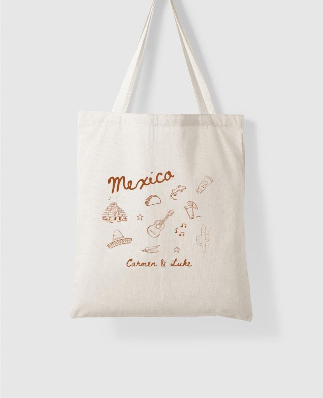 Mexico Wedding Guest Favor – Custom Tote Bag for Destination Wedding - Etsy
