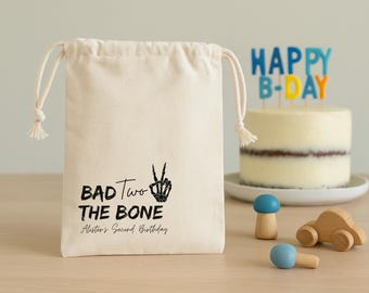 Bad Two the Bone Favor Bag – Kids Party Favors - Boys Second Birthday Goodie Bags